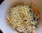 抹茶塩焼きそば作り方3写真