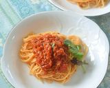 生ハンバーグとトマト缶で簡単ボロネーゼ♪作り方9写真