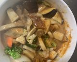 肉無チクワクリーミー梅トマト味野菜炒め作り方16写真