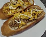 余り物トースト(テリヤキ風味そぼろ)作り方4写真