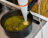 栄養満点！豆乳と皮ごとかぼちゃスープ作り方4写真