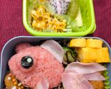 出目金弁当☆お魚(金魚)キャラ弁作り方7写真