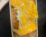 レンジ簡単洋風スタミナ丼味オムライス弁当作り方12写真