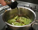 フキの煮物&肉味噌炒め&皮茶作り方6写真