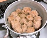 かき菜とソヤチャンクスのスパイス炒め作り方3写真