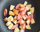 ブロッコリーと魚肉ソーセージ塩麹炒め作り方5写真