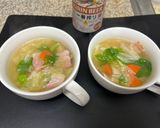 セロリとベーコンと野菜のコンソメスープ作り方7写真