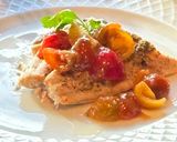 サーモンホイル焼き　梅床トマト和え作り方6写真
