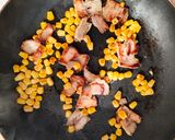 小松菜とベーコンの塩麹バター炒め作り方3写真