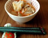大根なますにオリーブオイルで焼いたぶり作り方3写真