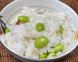 超簡単　梅干しと枝豆の炊き込みご飯作り方5写真