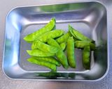 絹さやの和風ペペロンチーノ作り方1写真