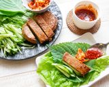 ★大豆ミートのハンバーグでポッサム風★作り方3写真