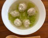発熱に🤒とりつくねのコンソメスープ🍲作り方5写真