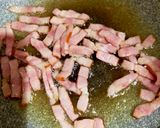 椎茸とベーコンの和風パスタ作り方3写真