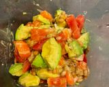 トマトとサーモンの納豆アボカド和え作り方5写真