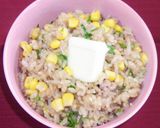 焼肉のたれでひき肉とコーンの炊き込みご飯作り方15写真