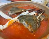 激ウマ！ズワイガニと渡蟹のトマトクリームパスタ作り方10写真
