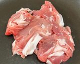 豚肉と小松菜のクリーム煮作り方1写真