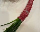 ねぎ巻き牛串　すき焼き風作り方2写真