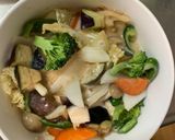肉無チクワ洋風梅味噌クリーム味野菜炒め作り方14写真