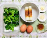 簡単夕飯主菜ブロッコリーとちくわ和中華卵炒め弁当作り方1写真