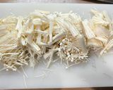 超簡単！エノキとアスパラの炒めマヨ和え作り方1写真