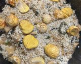 蒸し器で作る 栗入り山菜おこわ作り方13写真