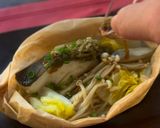 甘塩タラと白菜のレンジ蒸し作り方4写真