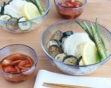 夏野菜たっぷり！トマポンだれのそうめん作り方6写真