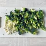 ブロッコリーと豚肉のガリバタ炒め作り方1写真