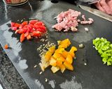 夏にサッパリ！ミニトマトチャーハン作り方1写真