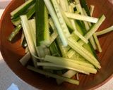 レンジで作る鶏むねとキュウリの中華和え作り方5写真