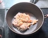 鶏皮とネギの塩焼きうどん作り方1写真