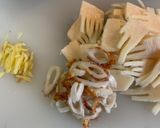 旬のたけのこと豚肉の甘辛炒め作り方1写真