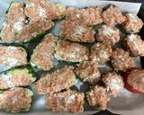 ポリ袋1枚！ピーマンと椎茸の肉詰め作り方9写真