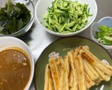 冷製☆味噌ダレうどん作り方2写真