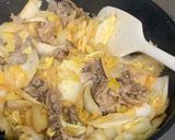 白菜と豚肉のごまドレジャン炒め作り方6写真