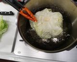 和風柚子胡椒と塩昆布のロールキャベツ作り方1写真