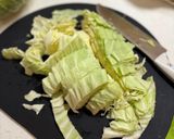 キャベツ、もやし、鯖缶炒め作り方1写真