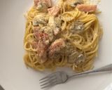 卵を使った濃厚クリームパスタ作り方10写真