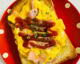 朝食ランチ♡ベーコンエッグチーズトースト作り方6写真