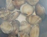 ごま香る！新玉ねぎとあさりのみそ汁作り方4写真