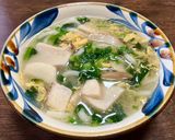 お手軽な食材で生姜風味の卵とじうどん作り方4写真