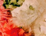 たっぷり野菜のたまごチャーハン作り方1写真