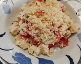 トマトとサラダチキンのスパイシークスクス作り方5写真