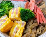 地層の模様の卵焼き(ポールウインナー入)作り方8写真