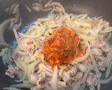 玉だく豚キムチ丼。作り方3写真
