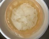 ワンタンの皮の刺身♪ネギ醤油だれユッケ作り方2写真