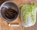 エビの頭と白菜の炒め作り方1写真